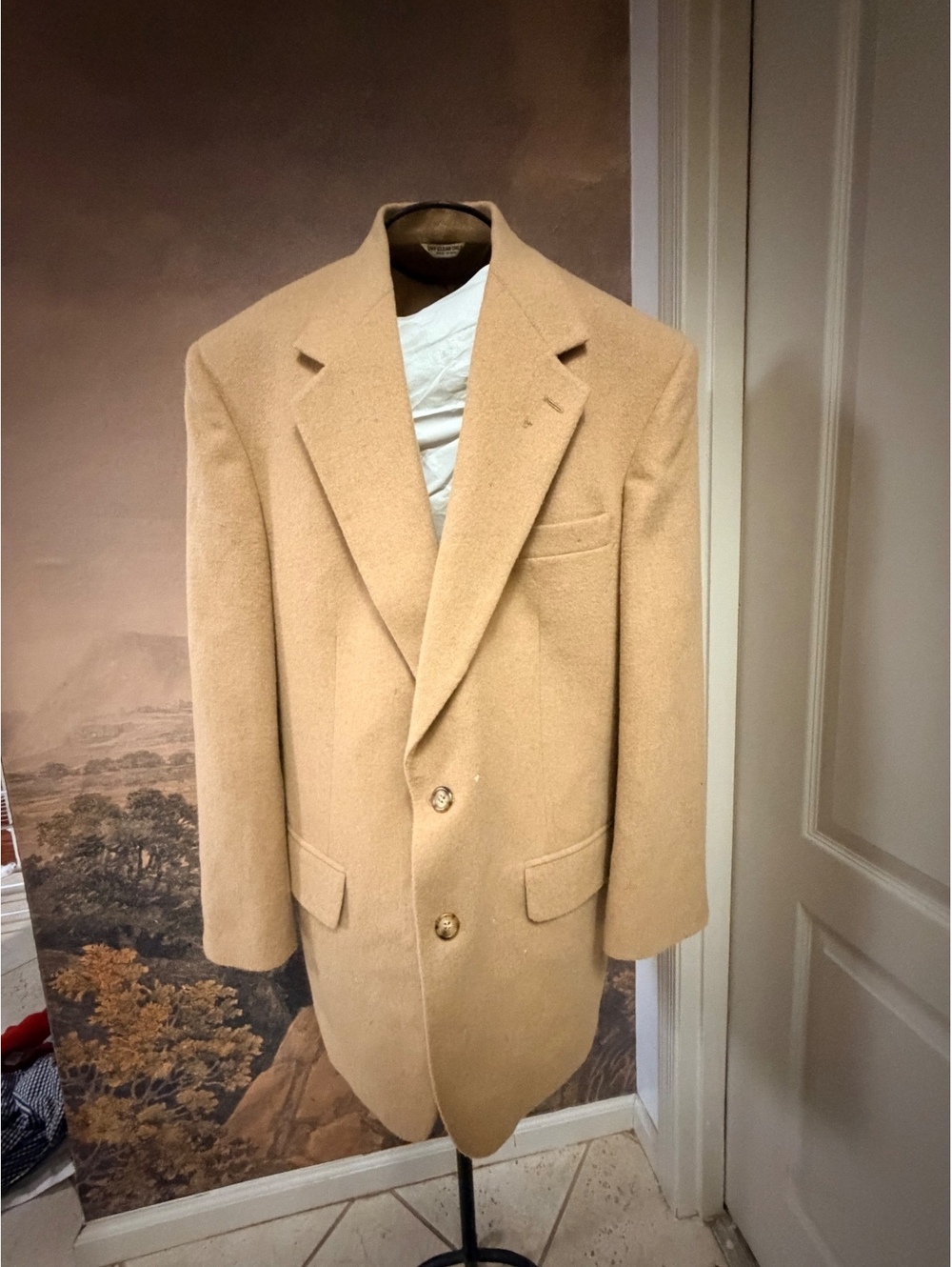 Vintage Bill Blass 100% Pure Camel Hair Blazer Coat Camel Tan Luxury